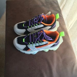 Neon trimmed sneakers
